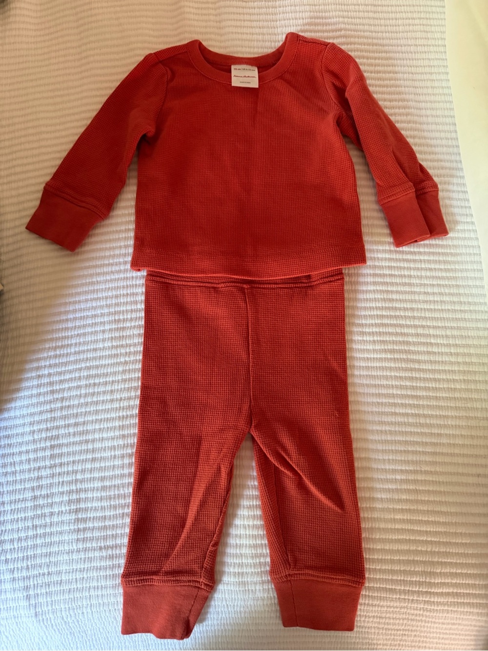 Hanna Anderson Burnt Orange Thermal Set